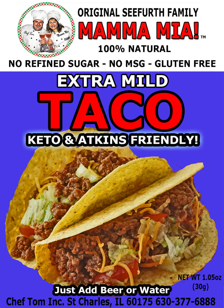 Xtra Mild Taco Mix – Mamma Mia! 100% Natural Food Products